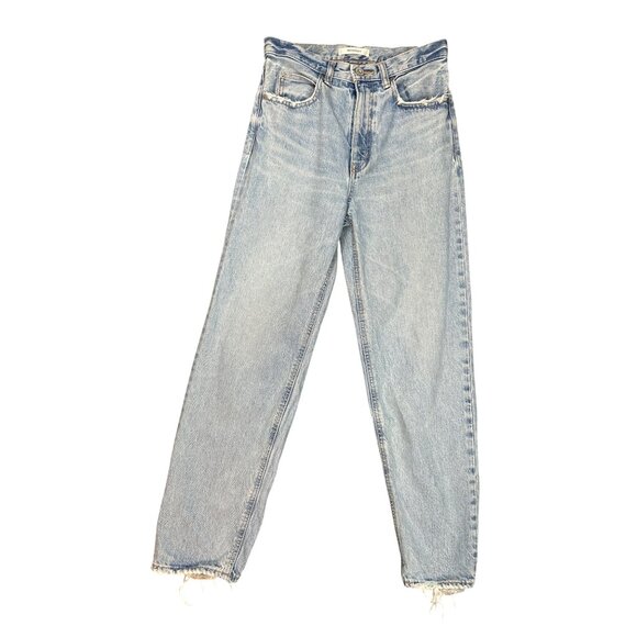 Moussy Vintage Japan Made Vintage Style High Rise Tapered‎ Leg Jeans Size 25 - Picture 2 of 6